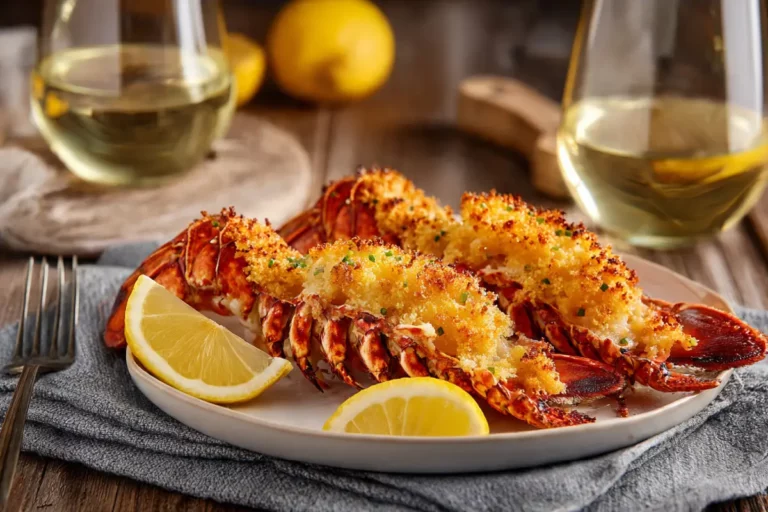 Lagosta Empanada com Panko Dourado