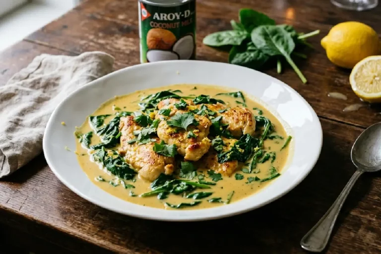 Como fazer filé de frango com espinafre e leite de coco cremoso: receita fácil, nutritiva e irresistível em 40 minutos