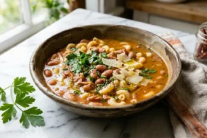 Como fazer sopa de feijão e macarrão encorpada e reconfortante: receita simples, econômica e irresistível em 50 minutos