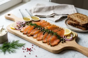 Como fazer gravad lax: receita escandinava de salmão curado elegante e sofisticada passo a passo