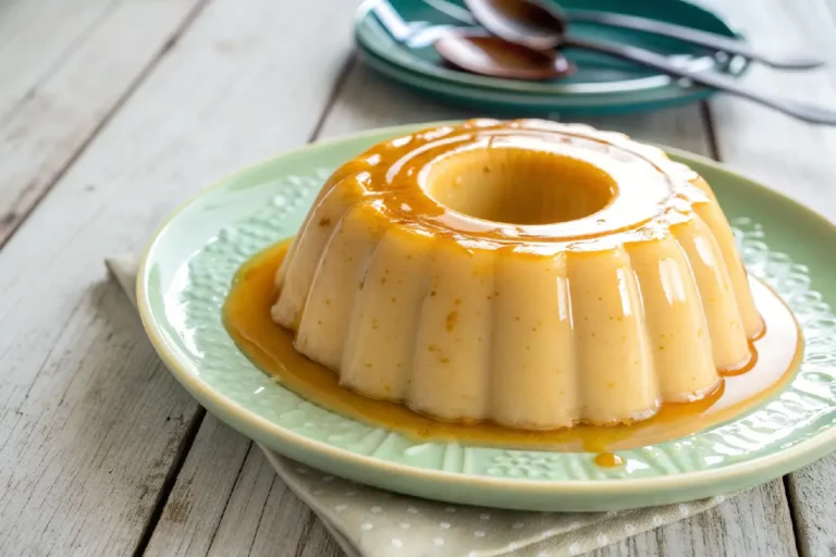 Pudim vegano sem ovos e sem leite, cremoso e saboroso