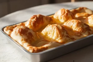 Biscoito Montanha Russa crocante, feito com polvilho, ovos, leite, óleo e queijo ralado, assado até ficar dourado e saboroso.