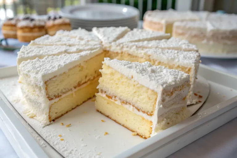 Bolo de Leite Ninho fofinho e cremoso com cobertura e recheio de leite Ninho, ideal para festas e sobremesas especiais.