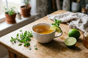 Chá de orégano com sabor herbáceo equilibrado, perfume irresistível e propriedades anti-inflamatórias, antimicrobianas e expectorantes que cuidam do corpo a cada gole quente.