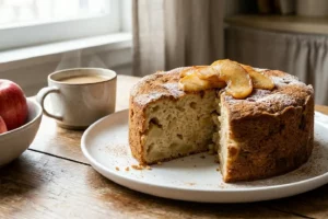Bolo de maçã sem farinha macio com canela e aveia