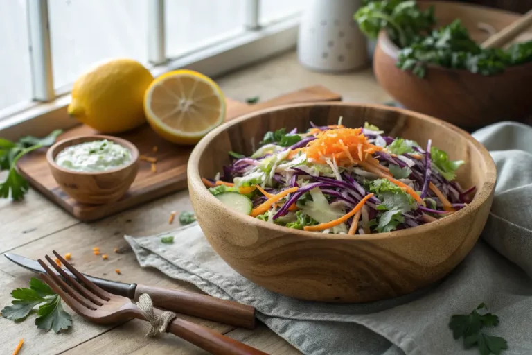 Salada Refrescante de Repolho com Molho Cremoso