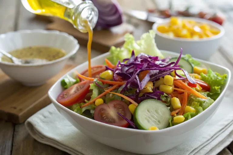 salada primavera colorida com vegetais frescos e crocantes