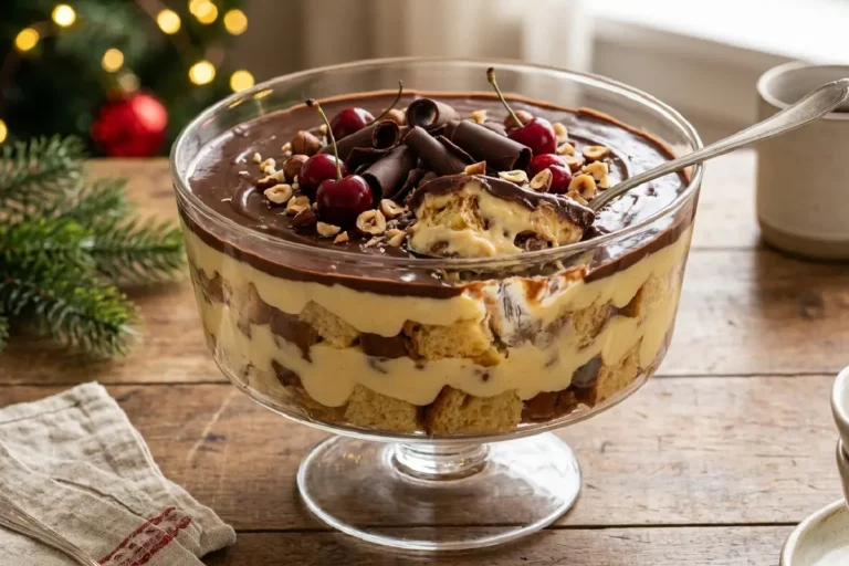 Pavê de panetone cremoso com chocolate