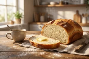 Pão caseiro sem sova fofinho e fácil de fazer