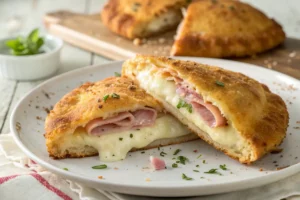 Fogazza frita dourada e crocante, recheada com queijo derretido