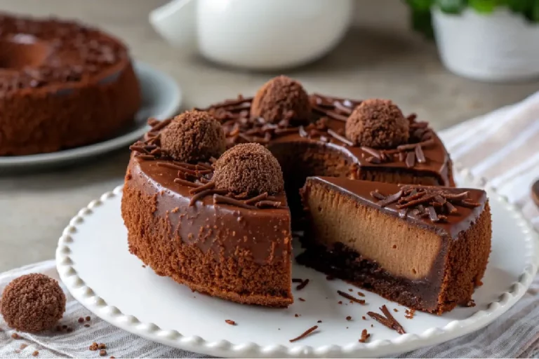 Aprenda a fazer um Bolo Brigadeirão Trufado