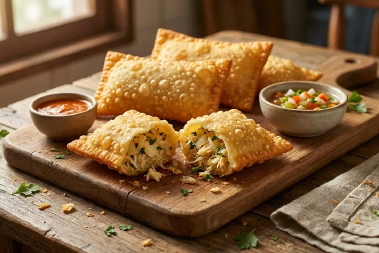 Pastel de bacalhau crocante e recheado
