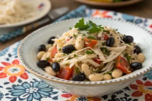 Salada de Feijão-Fradinho com Bacalhau: Sabor Marcante