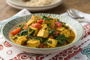 Tofu Mexido com Espinafre e Tomate: Rica em Proteínas