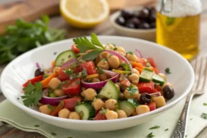 Salada de Grão de Bico: Uma opção saudável e deliciosa
