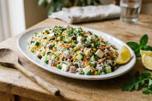 Salada de Arroz: Receita Refrescante com Pepino e Uva-Passa para Churrascos e Ceias