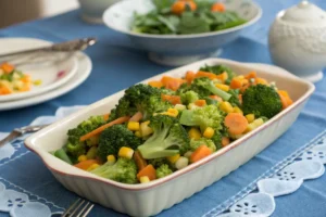 Salada de Brócolis, Cenoura e Milho: Tripla combinação