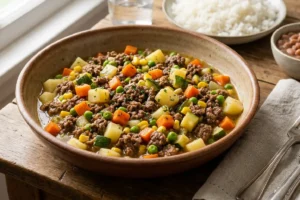 Carne Moída com Legumes: Daquelas receitas que salvam o almoço da semana